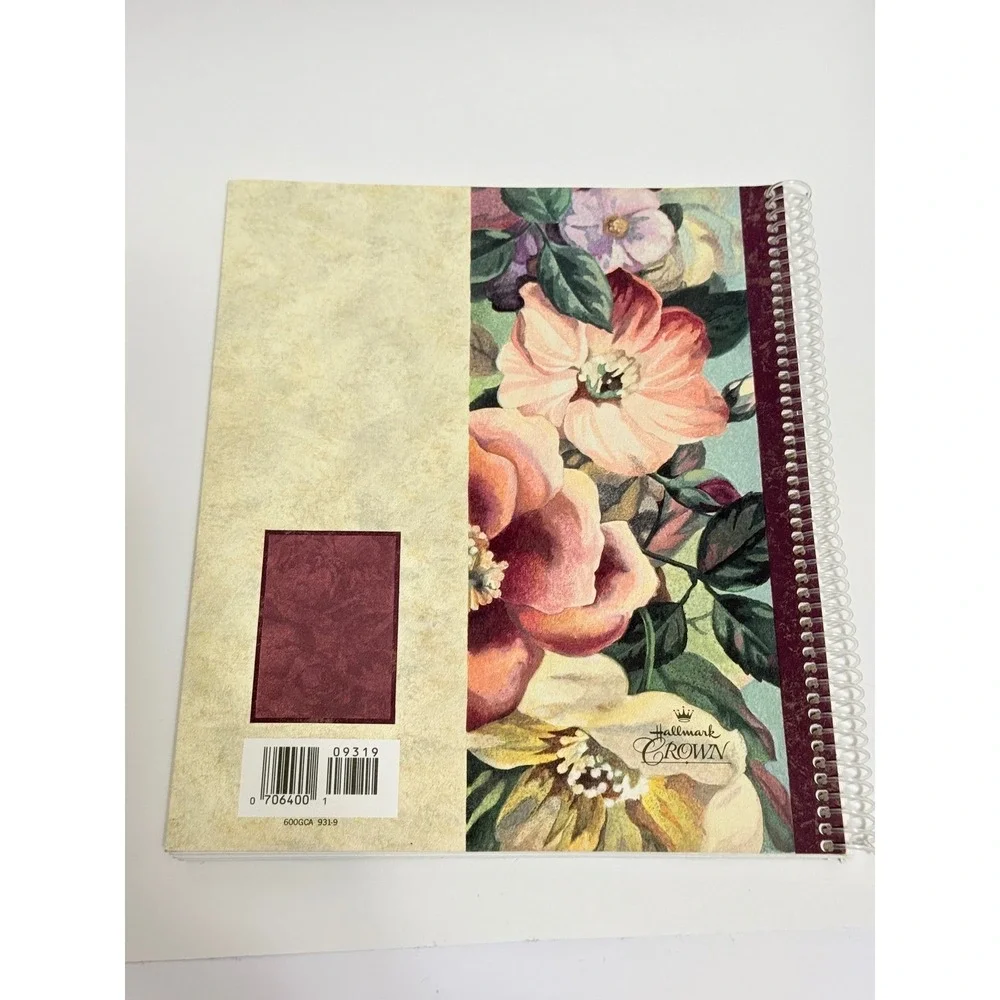 Hallmark Special People to Remember Greeting Card Organizer Floral Spiral Book